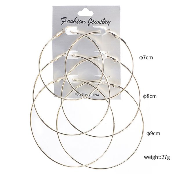 newly 3pairs/set women hoop earrings large plain circle hoops earrings round hoops girls party dod886, Golden;silver
newly 3pairs/set women hoop earrings large plain circle hoops earrings round hoops girls party dod886, Golden;silver