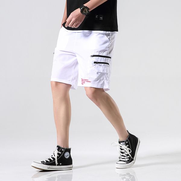 2019 new men streetwear joggers shorts hip hop mens harajuku zipper shorts summer male casual elastic waist sweat, White;black
2019 new men streetwear joggers shorts hip hop mens harajuku zipper shorts summer male casual elastic waist sweat, White;black