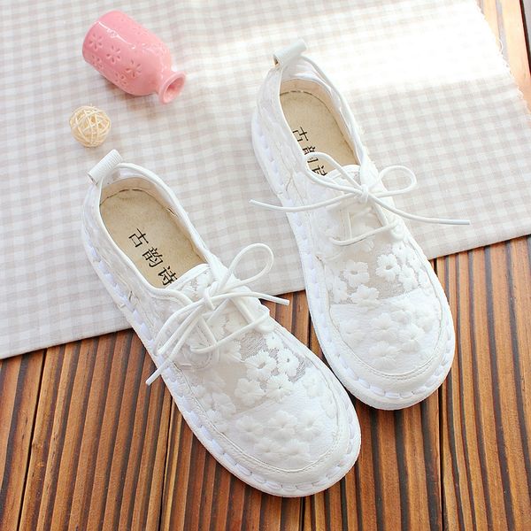 mori girl retro literary women's shoes mesh breathable lace women's single shoes college casual flat, Black
mori girl retro literary women's shoes mesh breathable lace women's single shoes college casual flat, Black