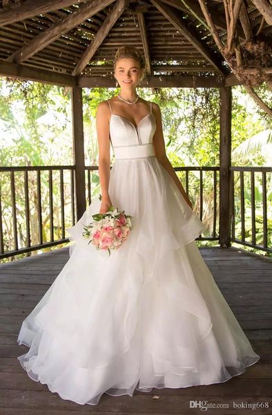 2019 Newest Spaghetti Straps Wedding Dresses with Cascading Skirts Beaded Bridal Gowns A Line Wedding Dresses Cheap Vestido de Novia
2019 Newest Spaghetti Straps Wedding Dresses with Cascading Skirts Beaded Bridal Gowns A Line Wedding Dresses Cheap Vestido de Novia