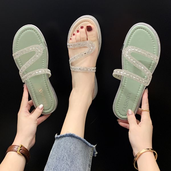 low shoes woman 2020 woman's slippers slides jelly flip flops new summer flat glitter crystal pu fashion basic, Black
low shoes woman 2020 woman's slippers slides jelly flip flops new summer flat glitter crystal pu fashion basic, Black