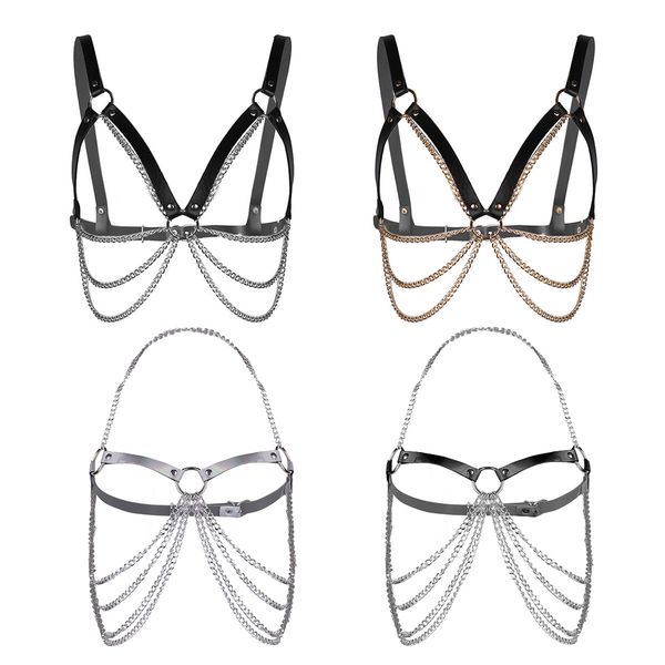 body chest harness belt punk waist belts pu leather adjustable body chest harness belt with metal o-rings & tassel chains, Black;white
body chest harness belt punk waist belts pu leather adjustable body chest harness belt with metal o-rings & tassel chains, Black;white