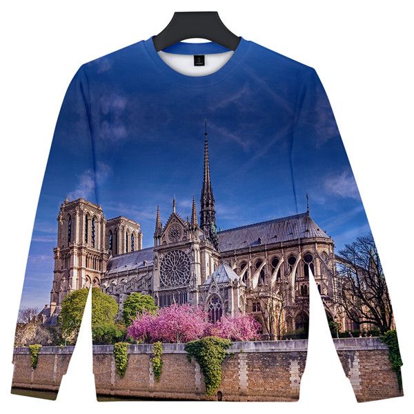 paris mens hoodies notre dame de 3d printed o-neck colorful sweatshirts women fashion rip clothes, Black
paris mens hoodies notre dame de 3d printed o-neck colorful sweatshirts women fashion rip clothes, Black