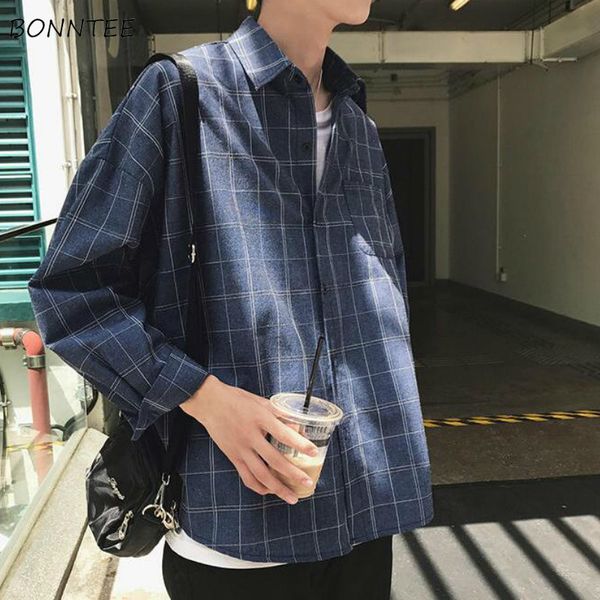 men shirts plus size 3xl loose pladi mens korean style leisure outwear chic harajuku long sleeve trendy streetwear ins all-match, White;black
men shirts plus size 3xl loose pladi mens korean style leisure outwear chic harajuku long sleeve trendy streetwear ins all-match, White;black
