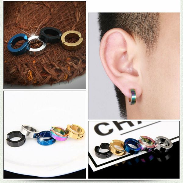 2020 fashion 2pcs men punk stainless steel non-piercing clip on ear stud hoop earrings calssic casual new accesssories gift
2020 fashion 2pcs men punk stainless steel non-piercing clip on ear stud hoop earrings calssic casual new accesssories gift