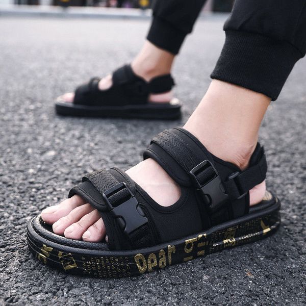 summer sandals men 2020 outdoor sports sandals men fashion fashion casual driving shoes slippers slides zapatos de hombre, Black 
summer sandals men 2020 outdoor sports sandals men fashion fashion casual driving shoes slippers slides zapatos de hombre, Black