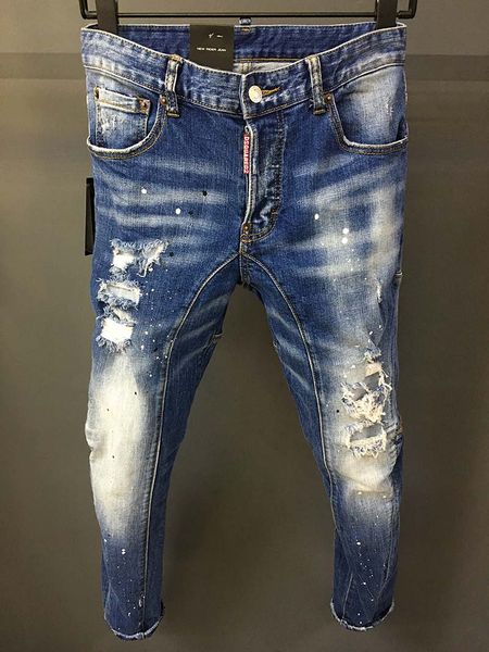 real smap european and american style personality washed and washed white hole patch tide men's jeans men's micro-elastic slim fee, Blue
real smap european and american style personality washed and washed white hole patch tide men's jeans men's micro-elastic slim fee, Blue