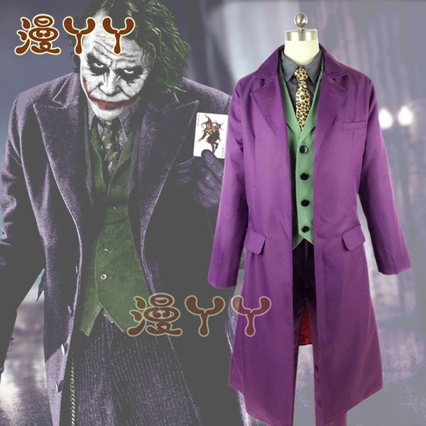 1:1 halloween mens movie the dark knight joker costume heath ledger cosplay suit purple jacket full setsmx190921, Black;white
1:1 halloween mens movie the dark knight joker costume heath ledger cosplay suit purple jacket full setsmx190921, Black;white