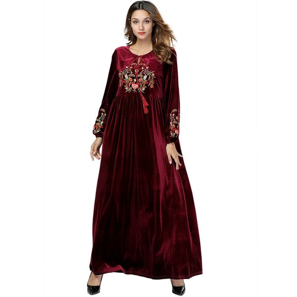 muslim women dress luck star gold velvet embroidery dubai folds dress maxi abaya jalabiya islamic women clothing 7421#, Red
muslim women dress luck star gold velvet embroidery dubai folds dress maxi abaya jalabiya islamic women clothing 7421#, Red