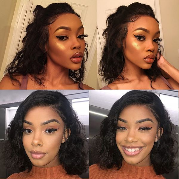 short bob lace front human hair wigs for black women wavy wig pre plucked bleached knots remy brazilian hair bob
short bob lace front human hair wigs for black women wavy wig pre plucked bleached knots remy brazilian hair bob