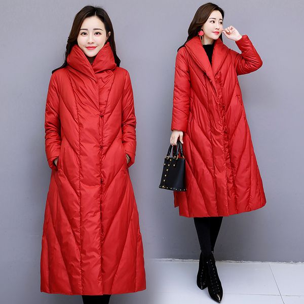 2020 winter new women's down jacket style single breasted hooded long sleeve solid color loose-fit slimming simple fashion, Black
2020 winter new women's down jacket style single breasted hooded long sleeve solid color loose-fit slimming simple fashion, Black