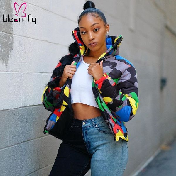 camouflage winter jacket women plus size 4xl streetwear clothing down bubble coat warm thick parka outerwear puffer jackets, Black
camouflage winter jacket women plus size 4xl streetwear clothing down bubble coat warm thick parka outerwear puffer jackets, Black