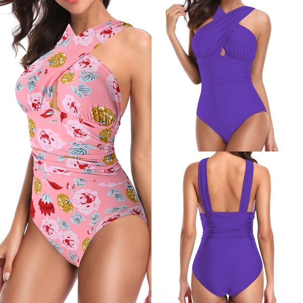 2020 large size printed one-piece solid color swimsuit bikini swimsuit female bikini, White;black
2020 large size printed one-piece solid color swimsuit bikini swimsuit female bikini, White;black