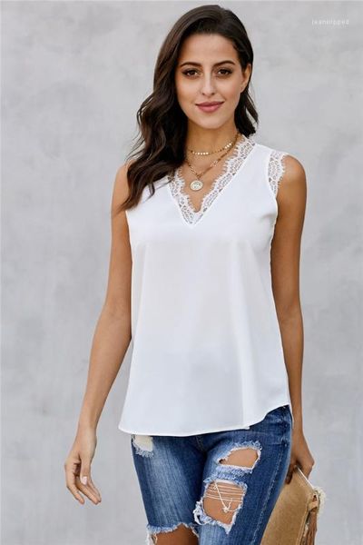 designer tshirts v neck sleeveless solid color cool fashion style female clothing casual apparel womens summer lace, White
designer tshirts v neck sleeveless solid color cool fashion style female clothing casual apparel womens summer lace, White