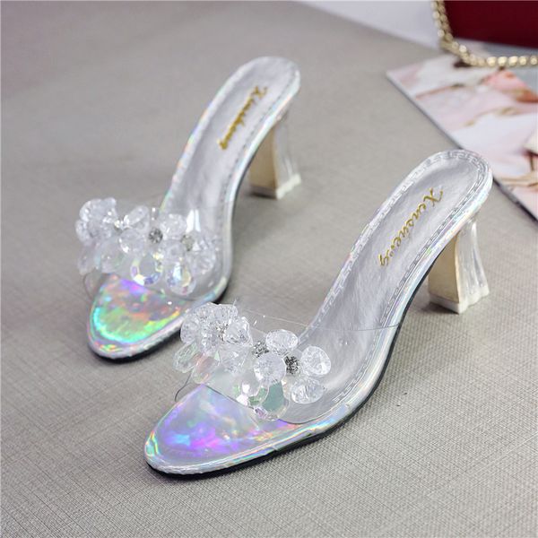 rimocy colorful rhinestones jelly slippers women open toe clear high heels sandals woman fashion pvc slides mujer, Black
rimocy colorful rhinestones jelly slippers women open toe clear high heels sandals woman fashion pvc slides mujer, Black