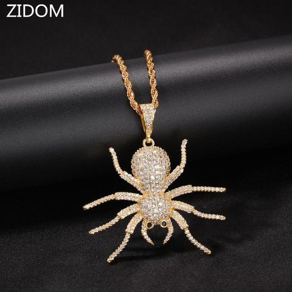 men hip hop iced out bling spider pendant necklaces charm micro pave zircon male hiphop necklace fashion jewelry gifts, Silver
men hip hop iced out bling spider pendant necklaces charm micro pave zircon male hiphop necklace fashion jewelry gifts, Silver