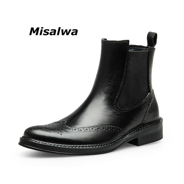 misalwa vintage mens boots carved brogue oxford boots leather men's wing tip formal dress short ankle dropshipping, Black
misalwa vintage mens boots carved brogue oxford boots leather men's wing tip formal dress short ankle dropshipping, Black
