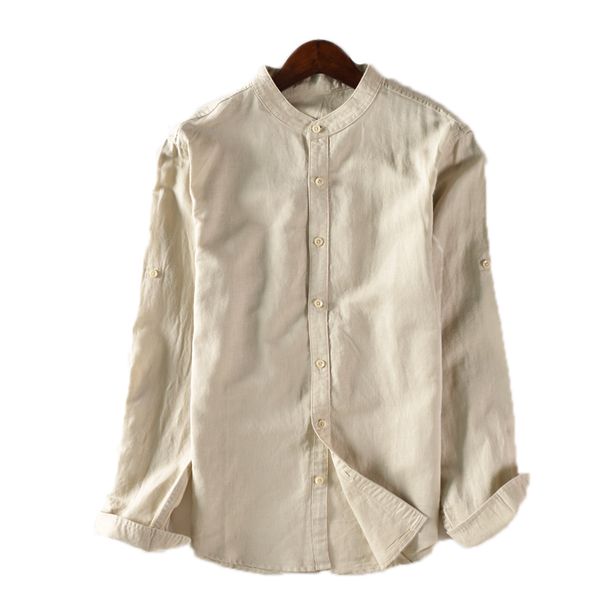 2019 new style long sleeve men shirt linen stand collar solid men shirts brand fashion casual shirt for s-3xl overhemd, White;black
2019 new style long sleeve men shirt linen stand collar solid men shirts brand fashion casual shirt for s-3xl overhemd, White;black
