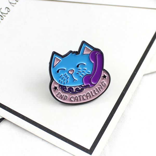 new blue cat calls cute cartoon brooch kawaii animal cat lapel alloy small pendant children's gift purple phone pink cat, Gray
new blue cat calls cute cartoon brooch kawaii animal cat lapel alloy small pendant children's gift purple phone pink cat, Gray