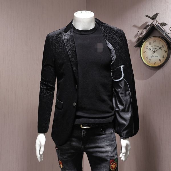 brand men blazer luxury wedding business casual single breasted suit jacket oversize 5xl autumn black slim velour outwear, White;black
brand men blazer luxury wedding business casual single breasted suit jacket oversize 5xl autumn black slim velour outwear, White;black