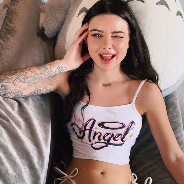 letter angel printed cotton crop sleeveless backless white summer spaghetti strap women beachwear wholesale
letter angel printed cotton crop sleeveless backless white summer spaghetti strap women beachwear wholesale