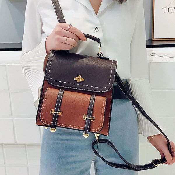 2019 new style contrast color retro small backpack women's versatile england pu leather students backpack simple casual trendy b
2019 new style contrast color retro small backpack women's versatile england pu leather students backpack simple casual trendy b