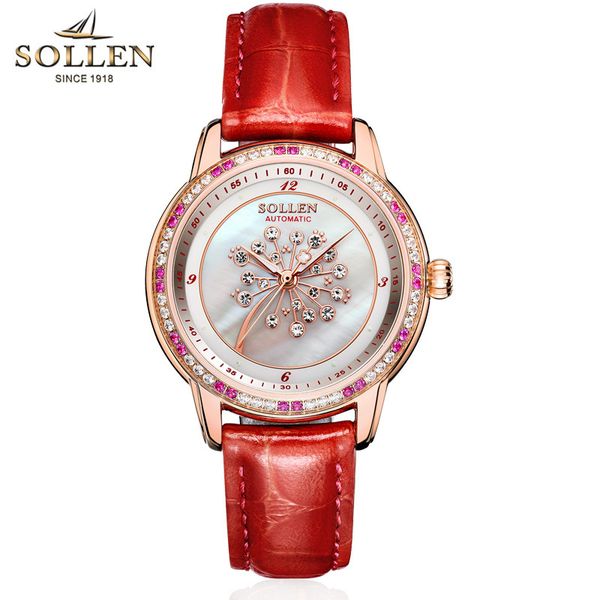 sollen brand fashion women watches lady watch gold automatic mechanical wrist watch leather ladies watches gifts present, Slivery;brown
sollen brand fashion women watches lady watch gold automatic mechanical wrist watch leather ladies watches gifts present, Slivery;brown