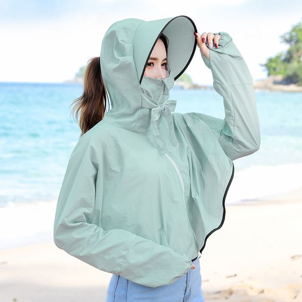 outdoor hats 2021 sun protection clothing women summer anti-ultraviolet section cycling jacket, Black;white
outdoor hats 2021 sun protection clothing women summer anti-ultraviolet section cycling jacket, Black;white