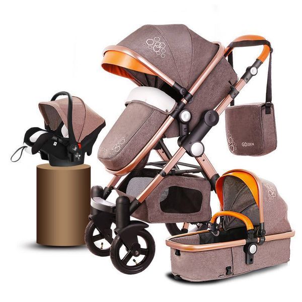 3 in 1europe and us export luxury high landscape stroller all aluminum alloy can sit reclining trolley four wheel stroller 0-3y
3 in 1europe and us export luxury high landscape stroller all aluminum alloy can sit reclining trolley four wheel stroller 0-3y