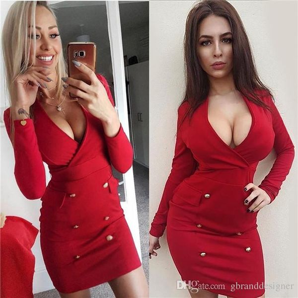 spring autumn women clothing luxury deep v neck dresses fashion designer long sleeve slim party nightclub skirt, Black;gray
spring autumn women clothing luxury deep v neck dresses fashion designer long sleeve slim party nightclub skirt, Black;gray