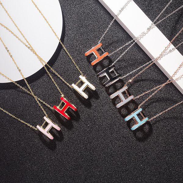 high version european and american s925 sterling silver h letter necklace female clavicle chain multi-color all-match enamel epoxy pendant m
high version european and american s925 sterling silver h letter necklace female clavicle chain multi-color all-match enamel epoxy pendant m