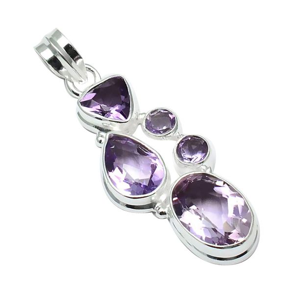 genuine amethyst pendant 925 sterling silver, 49.1 mm, 2sp0192 
genuine amethyst pendant 925 sterling silver, 49.1 mm, 2sp0192