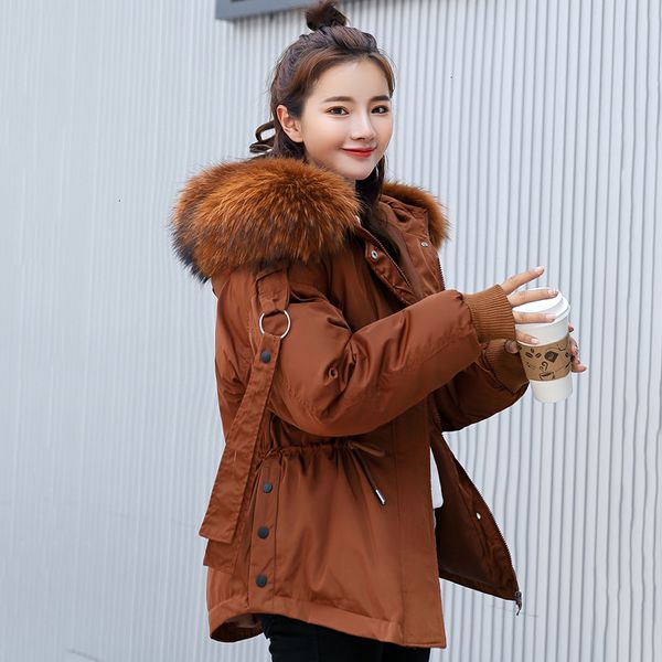 new design 2019 winter jas women hooded with bontkraag women's violated jas fashion korean style parka, Black
new design 2019 winter jas women hooded with bontkraag women's violated jas fashion korean style parka, Black