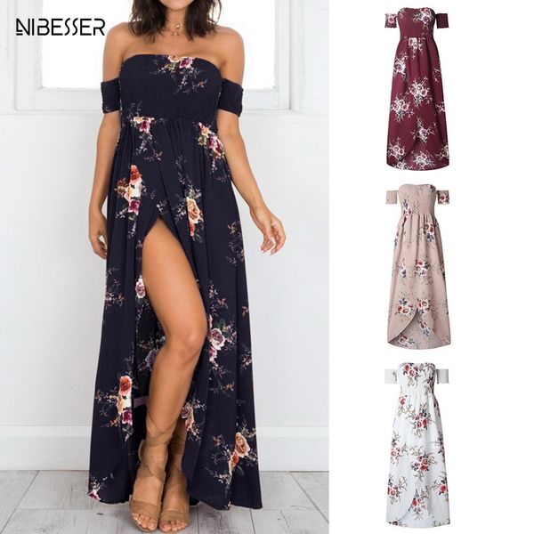 new women boho style long dress off shoulder summer beach dress floral print vintage flower maxi vestido de festa, Black;gray
new women boho style long dress off shoulder summer beach dress floral print vintage flower maxi vestido de festa, Black;gray