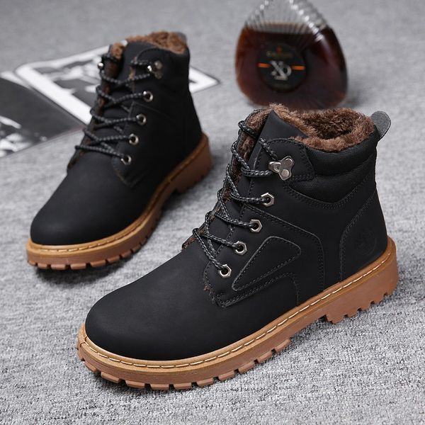 men boots winter martin booties ankle motorcycle shoes man casual sneakers brand plush warm male footwear adult, Black
men boots winter martin booties ankle motorcycle shoes man casual sneakers brand plush warm male footwear adult, Black