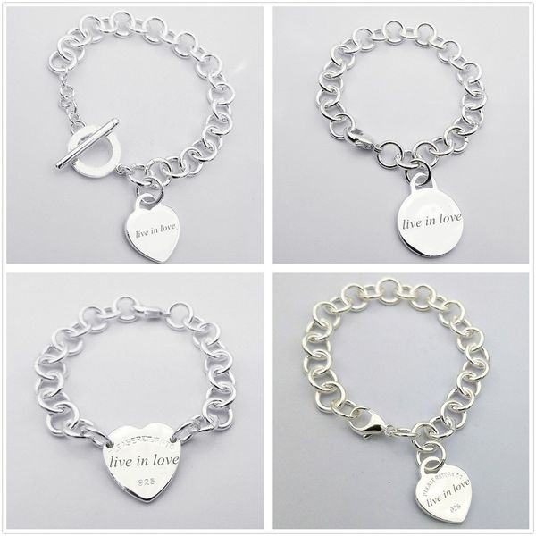 sterling silver 925 classic popular original fashion heart-shaped charm ladies bracelet jewelry, Golden;silver
sterling silver 925 classic popular original fashion heart-shaped charm ladies bracelet jewelry, Golden;silver