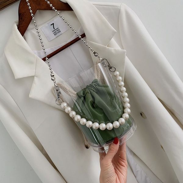 pvc transparent composite bags for girls 2019 clear jelly pearl handle bucket bags fashion shoulder crossbody for women
pvc transparent composite bags for girls 2019 clear jelly pearl handle bucket bags fashion shoulder crossbody for women