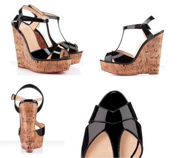 spring/summer fashionable women red bottom almeria studded wedges glitter leather ladies sandals ankle strap high heels eu35-42, Black
spring/summer fashionable women red bottom almeria studded wedges glitter leather ladies sandals ankle strap high heels eu35-42, Black