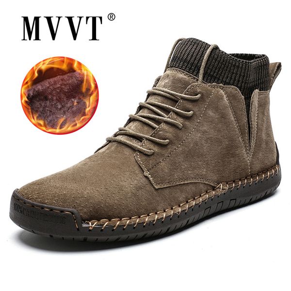 cow suede leather men boots fashion warm winter snow boots waterproof winter shoes leather men ankle fur shoes, Black
cow suede leather men boots fashion warm winter snow boots waterproof winter shoes leather men ankle fur shoes, Black