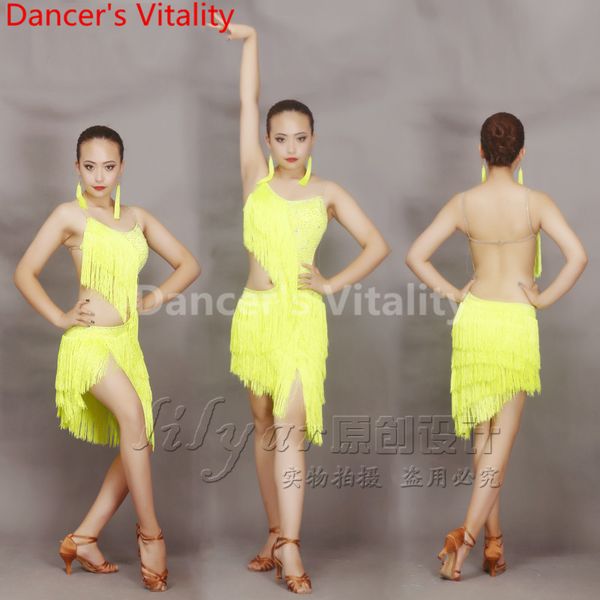 2018 new latin dance competition costumes rhythm salsa cha cha tassels tango dress women latin dance skirts, Black;red
2018 new latin dance competition costumes rhythm salsa cha cha tassels tango dress women latin dance skirts, Black;red