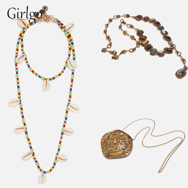 girlgo 2019 new fashion shell statement necklace for women trendy design multicolor choker wedding necklace party jewelry hot, Golden;silver
girlgo 2019 new fashion shell statement necklace for women trendy design multicolor choker wedding necklace party jewelry hot, Golden;silver
