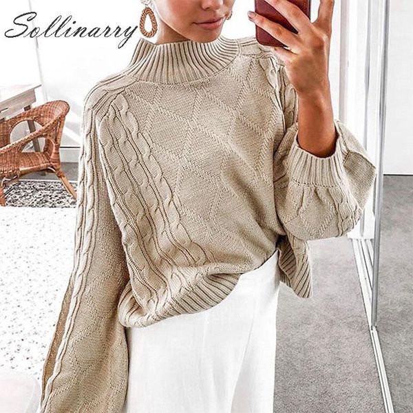 sollinarry knitwear casual sweatesr jumpers women fashion turtleneck autumn loose sweaters pullover female winter chic jumpers, White;black
sollinarry knitwear casual sweatesr jumpers women fashion turtleneck autumn loose sweaters pullover female winter chic jumpers, White;black
