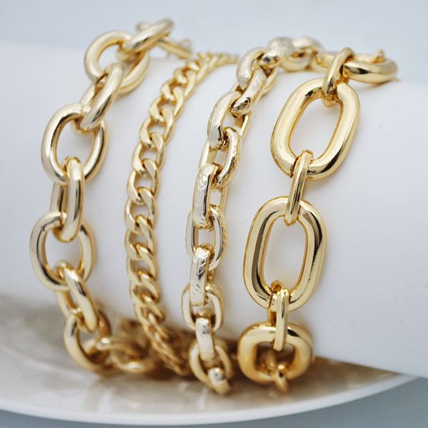 exaggerated golden clavicle necklace female multi-layer creative hip-hop punk thick metal aluminum chain neck necklace, Silver
exaggerated golden clavicle necklace female multi-layer creative hip-hop punk thick metal aluminum chain neck necklace, Silver