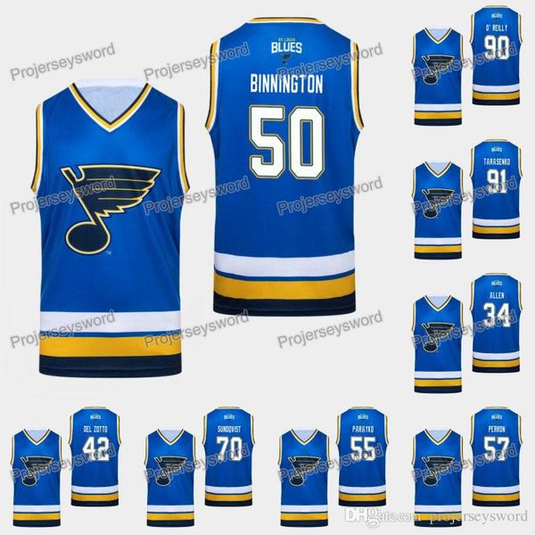 

St. Louis Blues Tank Binnington Jersey Alex Pietrangelo Vince Dunn Jake Allen Colton Parayko David Perron Ryan O'Reilly Vladimir Tarasenko