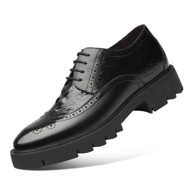 height increasing 8/10cm men dress shoes black split leather wedding shoes business men elevator hidden wedge heels formal
height increasing 8/10cm men dress shoes black split leather wedding shoes business men elevator hidden wedge heels formal