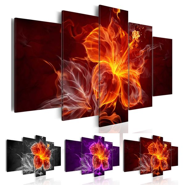 5 pcs no framed wall art paintings prints flame flower wall art picture canvas paintings wall decorations for living room home office artwor
5 pcs no framed wall art paintings prints flame flower wall art picture canvas paintings wall decorations for living room home office artwor