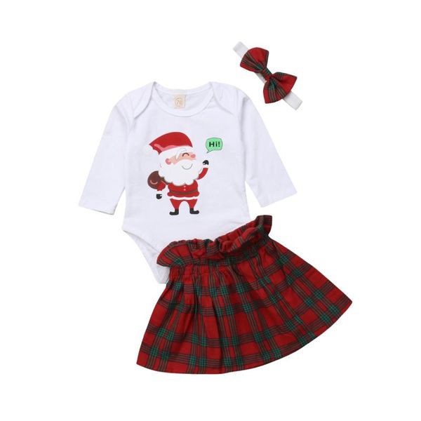 0-24m baby clothes set girl my 1st christmas clothes long sleeve letter printed romper plaid tutu skirts headband baby outfits, White
0-24m baby clothes set girl my 1st christmas clothes long sleeve letter printed romper plaid tutu skirts headband baby outfits, White