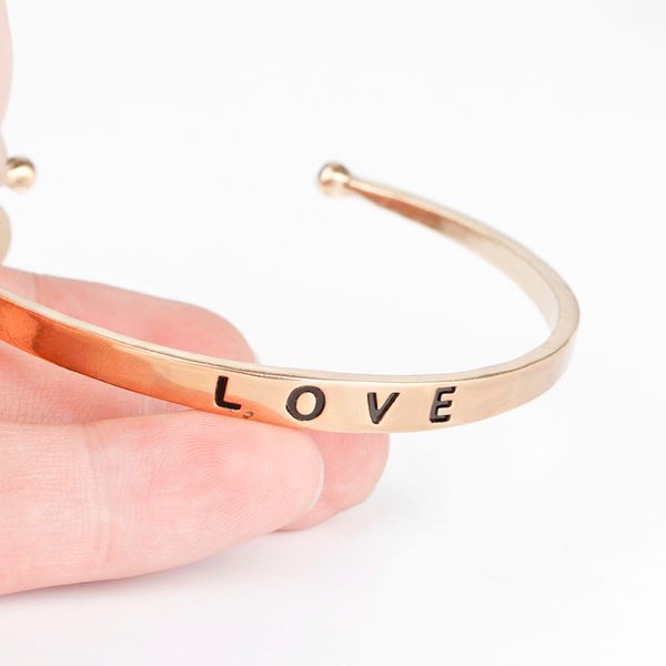 love letter bracelets simple round bangles metal bracelet women casual jewelry bangle valentine's day gifts, Black
love letter bracelets simple round bangles metal bracelet women casual jewelry bangle valentine's day gifts, Black