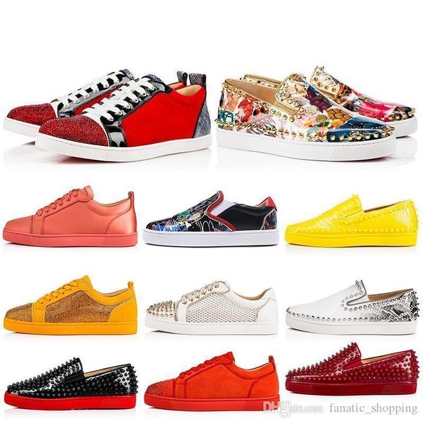 designer luxury flat shoes red bottoms mens women low cut suede spikes casual shoes sports trainers sneakers 35-47 big size with box
designer luxury flat shoes red bottoms mens women low cut suede spikes casual shoes sports trainers sneakers 35-47 big size with box