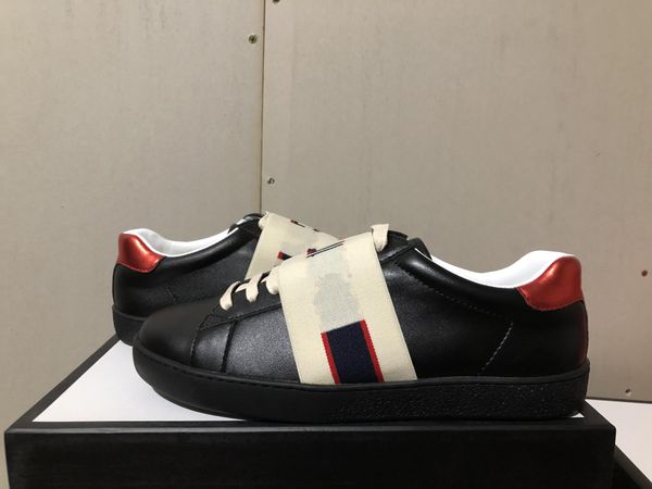 classic designer shoes white red leather designer sneaker brand men's womens casual bee shoes with box size35-46l24, Black
classic designer shoes white red leather designer sneaker brand men's womens casual bee shoes with box size35-46l24, Black